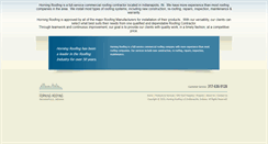 Desktop Screenshot of horningroofing.com